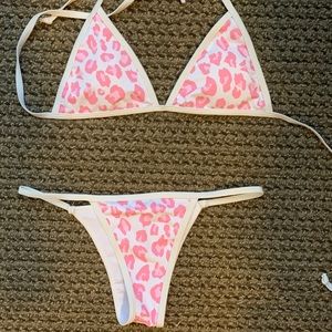 pink cheetah swimsuit